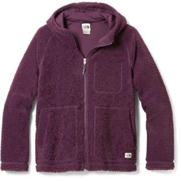 The North Face Womens Ridge Full Zip Hoodie Sz M BlackBerry Wine - Picture 1 of 9
